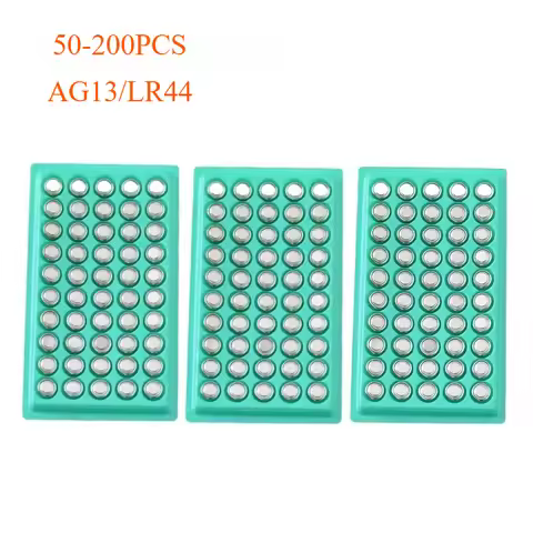 50/100/150PcsAG13 LR44 Button Cell Coin Watch Battery L1154 357 SR44 1.5V Alkaline Batteries Suitabl