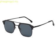 Cyxus Cermin Mata Photochromic Sunglasses Anti Blue Light Glasses Metal Frame Women Men Lens 8249