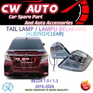 PERODUA BEZZA 2016-2026 TAIL LAMP LAMPU BELAKANG (ALBINO WHITE)(LED)(MODIFIELD)(1 SET 2 PCS)