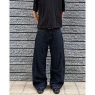 OFFSET RAW DENIM BLACK Wide-Leg Jeans Color Raw Denim Jeans