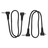 (2 PCS) 2.5mm to Male Flash PC Sync Cable,12-Inch/30CM 2.5mm Plug to Male Flash Sync Cord for Camera