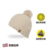 SUNDAY AFTERNOONS - 保暖帽 Glissade Ponytail Beanie, Almond One Size