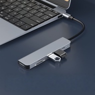 USB-C 61,HDMI、PD、USB、SD、TF,MacBook  Hab USB-C 6 dalam 1 Pembaca Kad HDMI PD USB SD TF