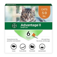 Bayer Advantage II Spot on for Cats Flea Treatment Ear Mites Roundworm Hookworm Heartworm Tapeworm W