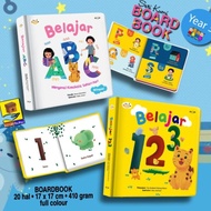 Boardbook Learning Number 123 / Learning Abc / Baby Books