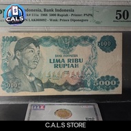 Uang Kuno 5000 Rupiah 1968 Sudirman PMG 50 MINNOR RUST