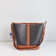 賽琳/Celine 中號標誌印花水桶包