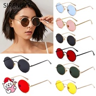 SIRENUZV Vintage Sunglasses Fashion Eyewear Circle Glasses Circle Glasses