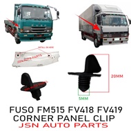 J01S06 CORNER PANEL CLIP MITSUBISHI FUSO FM515 FV418 FV419 PRICE FOR 1PC LORRY TRUCK AKSESORI