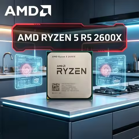 Unlocked AMD R5 2600X CPU 6-Core 12-Thread 3.6GHz AM4 Desktop Ryzen 5 2600X Processor Without Retail
