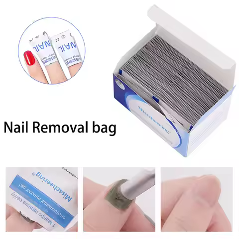 50/100/200pcs /1box Aluminium Foil Nail Art Soak Off Polish Nail Removal Wraps Towel Nail Art UV Gel