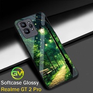 Glossy Softcase Realme GT 2 Pro [GM58] Protective Mica Casing hp Case Gt 2Pro Glitter Glass Rubber S