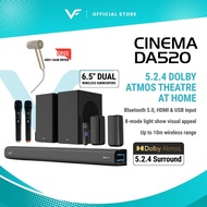 Vinnfier VF Hyperbar Cinema DA520 1300W Dolby Atmos 5.2.4 Soundbar with Bluetooth Karaoke System Spe