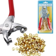 2-in-1 Professional Eyelet Puncher Set (5mm Grommets) Eyelet Puncher For Hang Tag With Grommet