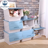 EZYD 35L Stackable Storage Box / Flip Top Front Open Multipurpose Organizer Plastic Box / Plastic Co