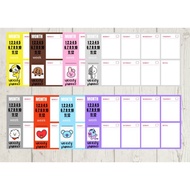 20helai 100gsm custom handmade BT21stationary stationery / WEEKLY PLANNER/ SCHOOL / stationary