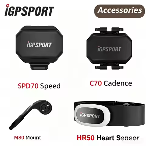 IGPSPORT Wireless Speed Cadence HR50 Heart Rate Sensor SPD70 CAD70 M80 Waterproof Bike Computer Moun