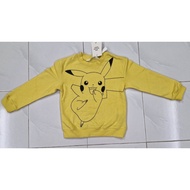 New H&M Pikachu sweatshirt-1pc (2-4Y/4-6Y/6-8Y)