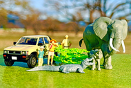 老夆玩具【七月預購】TOMYTEC 海洋堂 x TLV #Car Snap 29a Safari 2 附 豐田Hilux