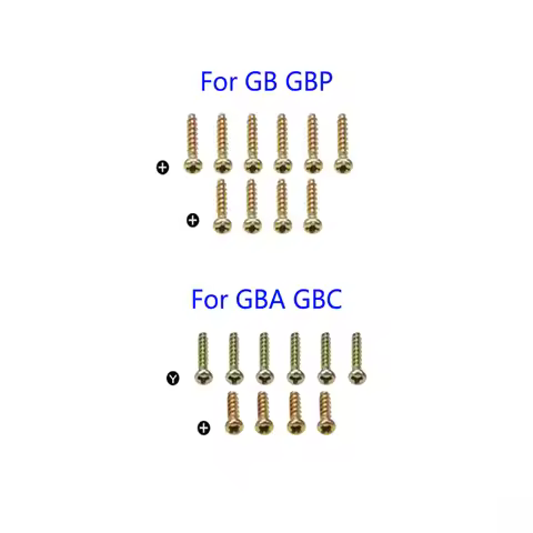 1Set (10PCS) For Gameboy Advance Color Y Tri-Wing Screws For GB GBP GBA GBC Game Console Shell Case 