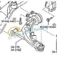 MAZDA CX9 TB FRONT LOWER ARM BUSH JAPAN