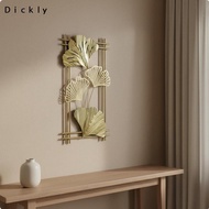 Dickly Golden Ginkgo Foliage Wall Art Long-Lasting Finish Golden Foliage Metal Hanging