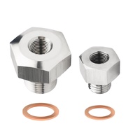Stainless Steel LS Engine Swap Intake Plug M16x1.5 & M12x1.5 to 1/8 NPT Coolant Temp Oil Pressure Se