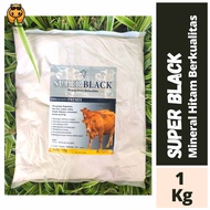 Super Black 1kg - Mineral Hitam Ternak 1kg - Mineral Hitam