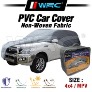PVC Protection Resistant Waterproof Rain Dust Size 4X4 / MPV Double Layer ( Thick ) Car Cover