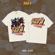 Power 7 Shop KISS T-Shirt Authentic T-SHIRTS (MX-249-Cream Color)