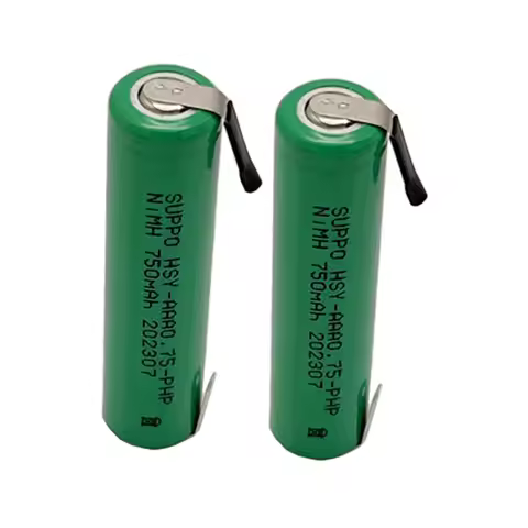 2pcs/lot HSY-AAA0.75-PHP 750mAh 1200mAh Ni-MH 1.2V Battery For Philips RQ310 RQ311 RQ312 S510 S511 S