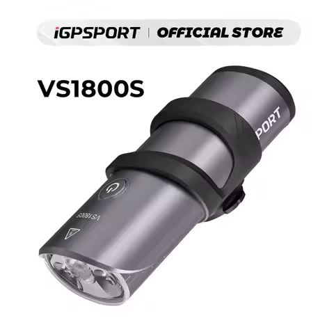 iGPSPORT VS1800S Smart Bike Front Light with Cutoff Line 1800 Lumen MTB Road Bike Lamp High and Low 