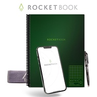 Rocketbook Matrix Smart Reusable Graph Notebook - Eco-friendly, Digitally Connected Isometric Notebo