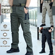 Men's X11 Tactical Cargo Pants Waterproof Slim Fit Stretchable Outdoor Work Trousers Multi Pockets