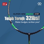 Hi-Qua Super Max Raket Bulutangkis Badminton 4U 32 Lbs  + Bonus (Tas Senar Grip)