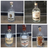 BOTOL KACA BEKAS MINUMAN ARAK BALI WHISKEY OMRACH TAKSU PAHRAYANGAN BATAVIA
