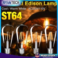 Antique ST64 LED E27 Bulb Retro Lamp Decorative Bulb 4W 8W LED Light E27 Edison Light For Cafe Coffe
