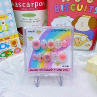 a.nailday False Nails Y2K Silver-Pink Pattern In A Short Round Shape