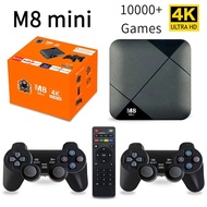 M8 Mini TV box Duplo System S905 Android10 Video Game Console 64GB 10000 Games Wireless Wifi Control