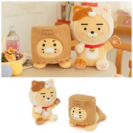 KAKAO FRIENDS Moving Soft Plush Stuffed Toy Doll Pillow - Cat Ryan &amp; Potato Choonsik