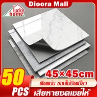 PVC Rubber Tiles 45 45 Cm 50PCS Floor Self-Adhesive Many Colors Easy To Install Marble Pattern