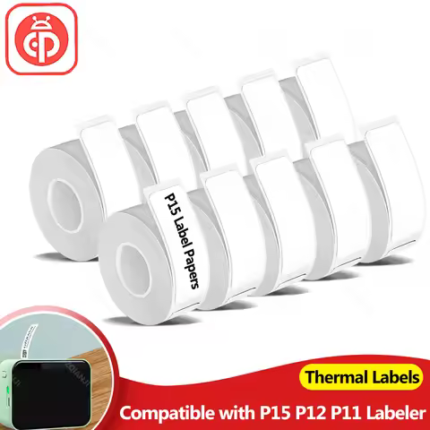 Marklife P15 Printer Label Sticker 12x40mm 15x30mm 15x50mm Thermal Label Paper Compatible with P15 P