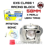EX5 CLASS 1 RACING BLOCK 58MM PISTON SONIC - ESPADA