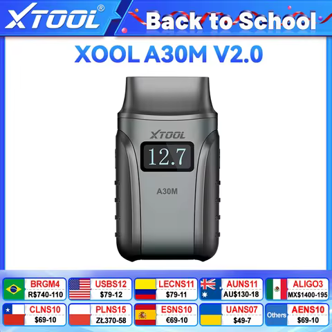 XTOOL A30M Bi-directional Scanner All System Diagnostic Tools CANFD Protocol Lifetime Free Update OB