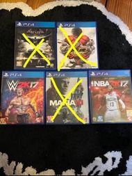 PS4 遊戲片二手  W2K17 /  NBA2K17 分別出售