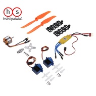 SG90 Servo 2212 KV2200 Brushless Motor 30A ESC 6035 Propeller Accessory Electric Motor Kit As Shown 