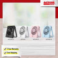 Acson Mini USB Table Fan - 1 year warranty / Rechargeable / Low noise / Portable / Compact size