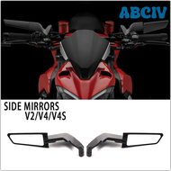 ABCIV For Ducati Streetfighter V4 S V4S STREETFIGHTER V2 Motorcycle Accessories Side-Mirror Wind Wing Side Rearview Reversing Mirror LKIUY