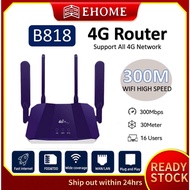 READY🔥WiFi Router Modem CPE B818 Modified Unlimited Hotspot 4G LTE Modem Router MOD Wifi 4 antenna simcard