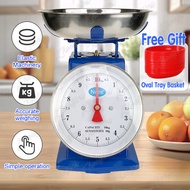 (Free 12pcs Oval Tray Basket) Timbangan ng bigas 10kg sale Weighing Scale 10KG Food Meat Weighing Ki